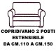 Copridivano 2 Posti Elasticizzato