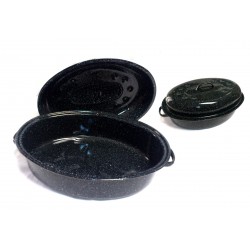 Casseruola ovale cm.35 smaltata per arrosti