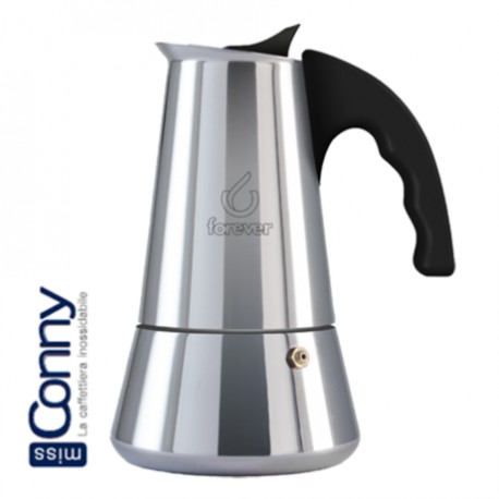 Caffettiera Miss Conny inox 6 tz.