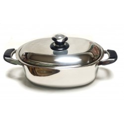Casseruola Ovale dietetica con coperchio