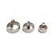 Set 3 tagliabiscotti tondi ondulati Ø mm. 48 / 66 / 78