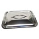 Coperchio Rettangolare acciaio inox pesante  cm.35