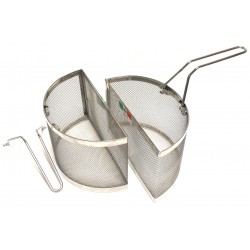 Cestello cuocipasta mezzaluna inox set 2 pz.