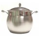Pentola inox cm.26 con Coperchio linea "Collection" triplo fondo