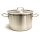 Casseruola Alberghiera Acciaio Inox C/Cop  cm.40