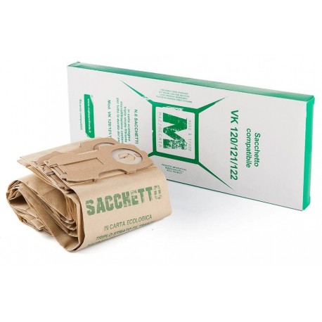 Sacchetto Folletto compatibile VK120/1/2 conf. 6pz