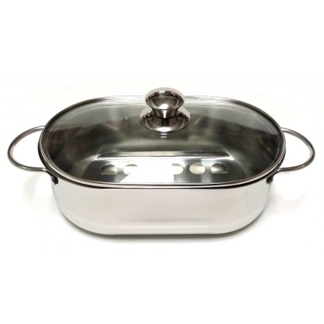 Casseruola Ovale Inox "Super Chef" INOXRIV