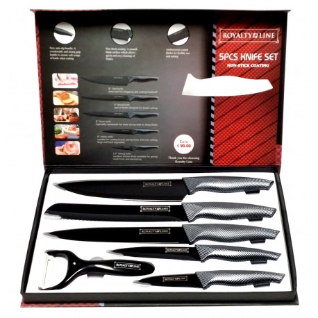 Set Coltelli da Cucina ROYALTY LINE 5 PZ.  mod.RL-CB5