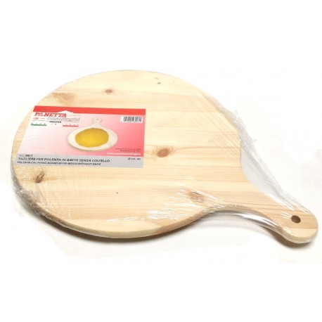 Tagliere da polenta in legno Abete Ø cm.40
