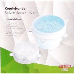 Coperchi silicone universali conf. 6 PZ.