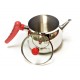 Theiera inox doppio fondo lt. 1,0  con coperchio