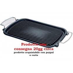 Bistecchiera ghisa rett. Atollo ghisa  cm. 37x24