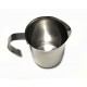 Lattiera inox bombata 