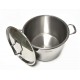 Batteria Pentole INOX  "ANET" 5 PZ + Coperchi
