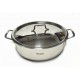 Tegame Inox Anet 28 cm con coperchio