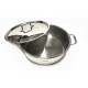Tegame Inox Anet 28 cm con coperchio