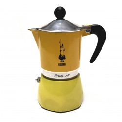 Moka Bialetti Rainbow 3 Tazze Gialla