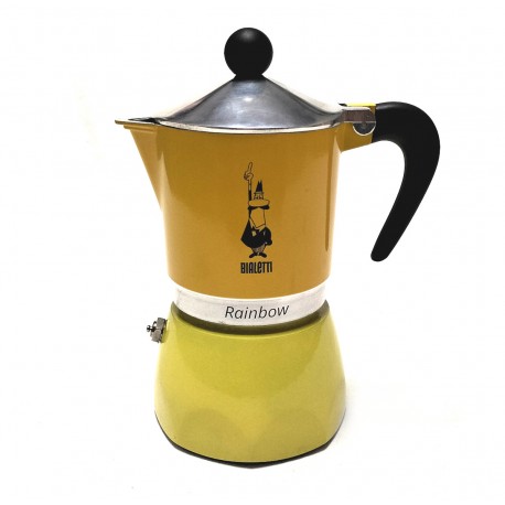 Moka Bialetti Rainbow 3 Tazze Gialla