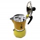 Moka Bialetti Rainbow 3 Tazze Gialla