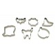 Set 6 stampi tagliabiscotti  "Halloween"