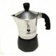 Moka Bialetti Rainbow 3 Tazze colore nero alluminio