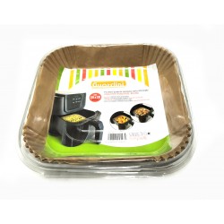 50pz Stampo  cartaforno per friggitrice ad aria cm.23 quadro