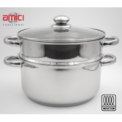Vaporiera  Acciaio Inox  cm.26