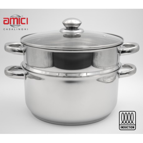 Vaporiera  Acciaio Inox  cm.26
