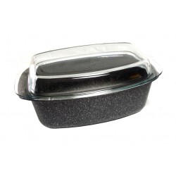 Casseruola ovale cm.32 STONE Lumenflon con coperchio