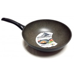 WOK 1 Manico NaturalStone Induction Ø cm.28